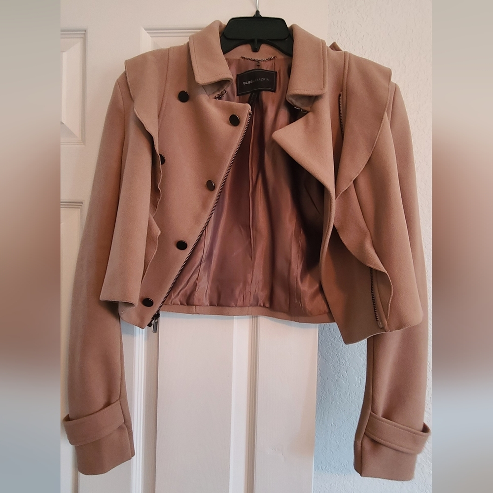 BCBG Maxazria camel jacket